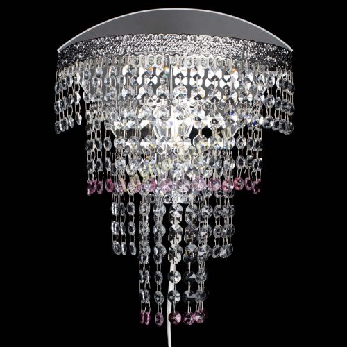 Бра Токката оптикон розовая в Новокузнецке Гусь Хрустальный