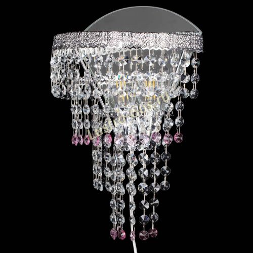 Бра Токката оптикон розовая в Новокузнецке Гусь Хрустальный