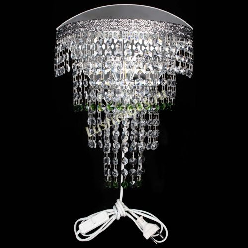 Бра Токката оптикон зеленая в Новокузнецке Гусь Хрустальный