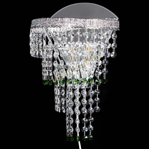 Бра Токката оптикон зеленая в Новокузнецке Гусь Хрустальный