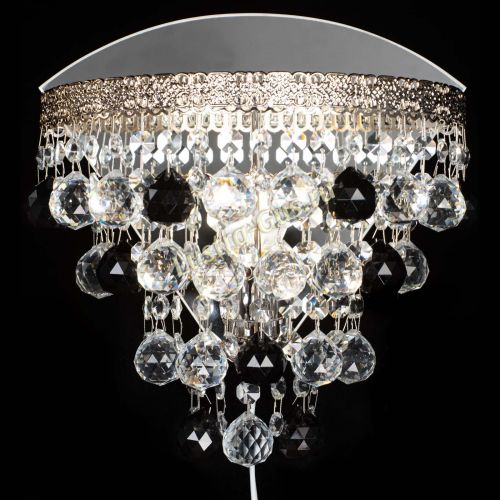 Бра Токката пирамида шар 30 черная в Новокузнецке Гусь Хрустальный