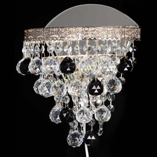 Бра Токката пирамида шар 30 черная в Новокузнецке Гусь Хрустальный