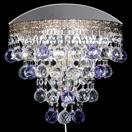 Бра Токката пирамида шар 30 фиолетовая в Новокузнецке Гусь Хрустальный