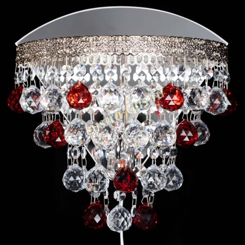 Бра Токката пирамида шар 30 красная в Новокузнецке Гусь Хрустальный