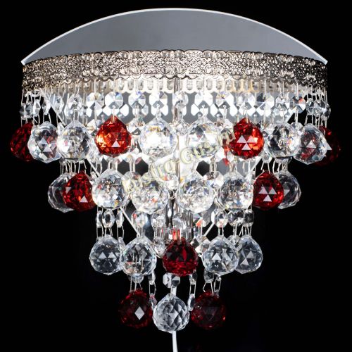 Бра Токката пирамида шар 30 красная в Новокузнецке Гусь Хрустальный