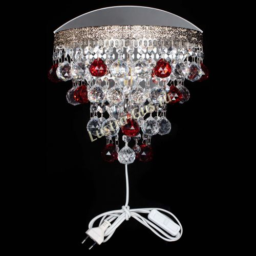 Бра Токката пирамида шар 30 красная в Новокузнецке Гусь Хрустальный