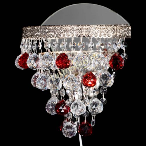 Бра Токката пирамида шар 30 красная в Новокузнецке Гусь Хрустальный