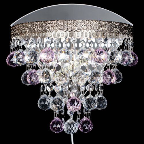 Бра Токката пирамида шар 30 розовая в Новокузнецке Гусь Хрустальный