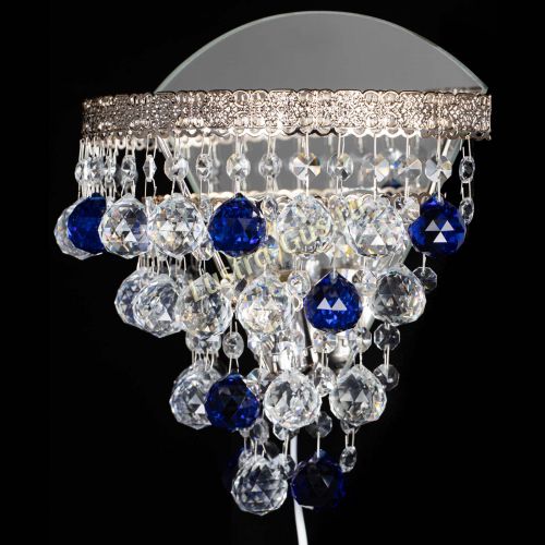 Бра Токката пирамида шар 30 синяя в Новокузнецке Гусь Хрустальный