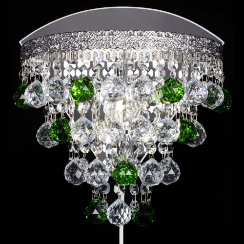 Бра Токката пирамида шар 30 зеленая в Новокузнецке Гусь Хрустальный