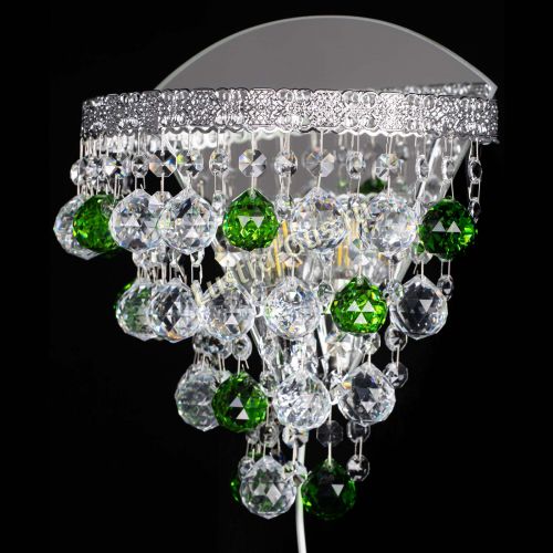 Бра Токката пирамида шар 30 зеленая в Новокузнецке Гусь Хрустальный