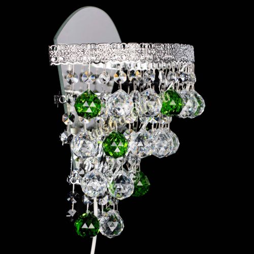 Бра Токката пирамида шар 30 зеленая в Новокузнецке Гусь Хрустальный