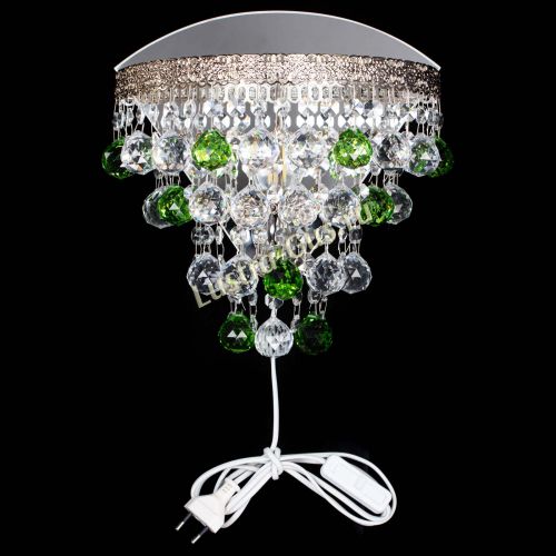 Бра Токката пирамида шар 30 зеленая в Новокузнецке Гусь Хрустальный