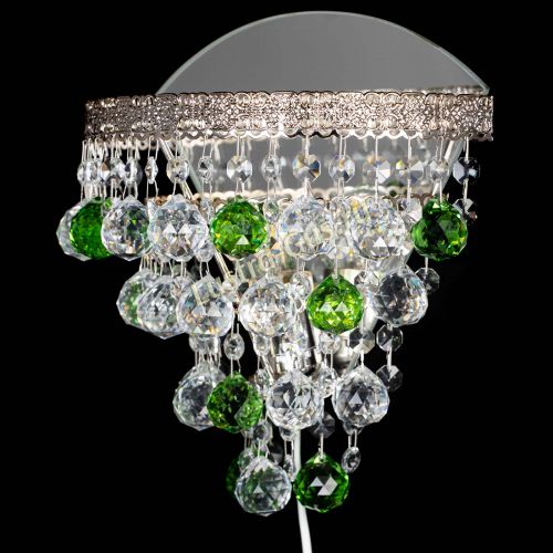 Бра Токката пирамида шар 30 зеленая в Новокузнецке Гусь Хрустальный