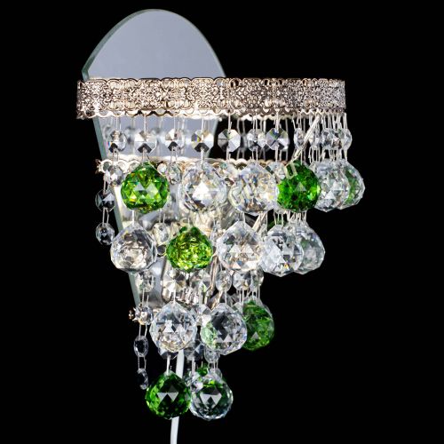 Бра Токката пирамида шар 30 зеленая в Новокузнецке Гусь Хрустальный