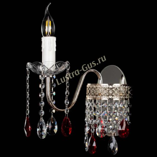 Бра Венеция №1 мини красная в Новокузнецке Гусь Хрустальный