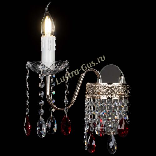 Бра Венеция №1 мини красная в Новокузнецке Гусь Хрустальный