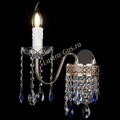Бра Венеция №1 мини синяя в Новокузнецке Гусь Хрустальный