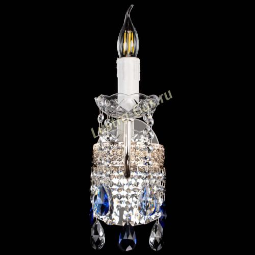 Бра Венеция №1 мини синяя в Новокузнецке Гусь Хрустальный