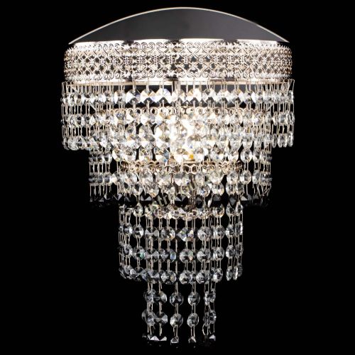 Бра Венеция Капель оптикон черная в Новокузнецке Гусь Хрустальный