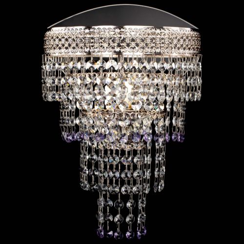 Бра Венеция Капель оптикон фиолетовая в Новокузнецке Гусь Хрустальный