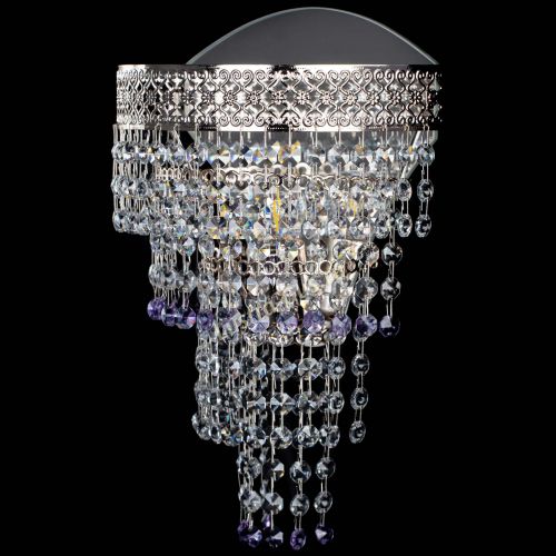Бра Венеция Капель оптикон фиолетовая в Новокузнецке Гусь Хрустальный