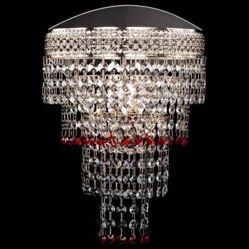 Бра Венеция Капель оптикон красная в Новокузнецке Гусь Хрустальный