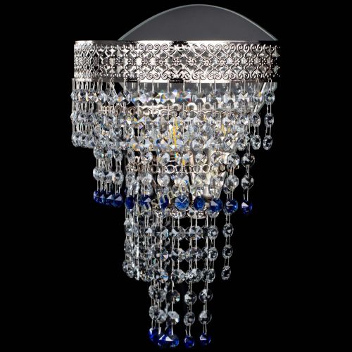 Бра Венеция Капель оптикон синяя в Новокузнецке Гусь Хрустальный