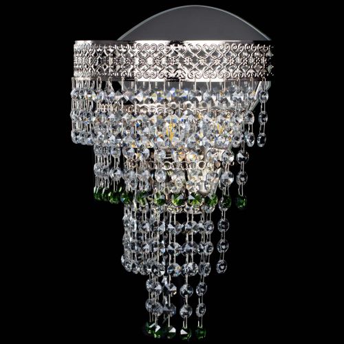 Бра Венеция Капель оптикон зеленая в Новокузнецке Гусь Хрустальный