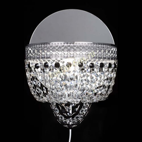 Бра Венеция оптикон черная в Новокузнецке Гусь Хрустальный