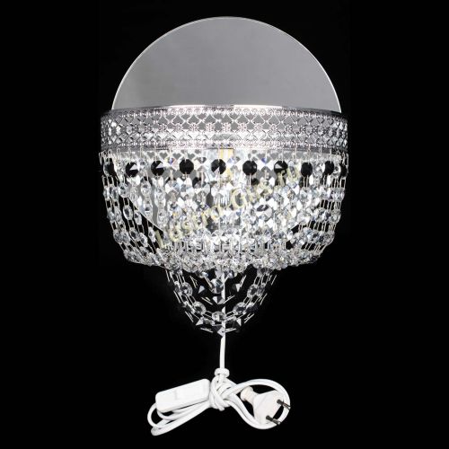 Бра Венеция оптикон черная в Новокузнецке Гусь Хрустальный