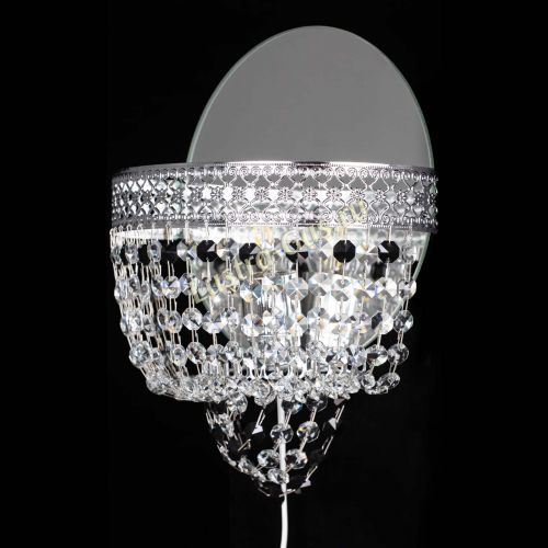 Бра Венеция оптикон черная в Новокузнецке Гусь Хрустальный