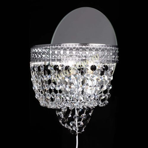 Бра Венеция оптикон черная в Новокузнецке Гусь Хрустальный