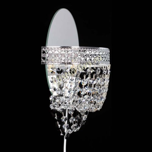 Бра Венеция оптикон черная в Новокузнецке Гусь Хрустальный