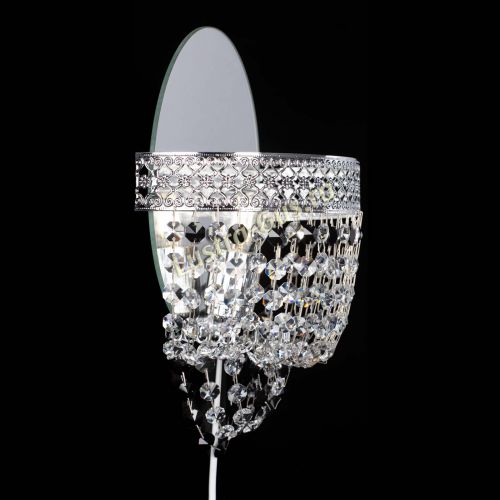 Бра Венеция оптикон черная в Новокузнецке Гусь Хрустальный