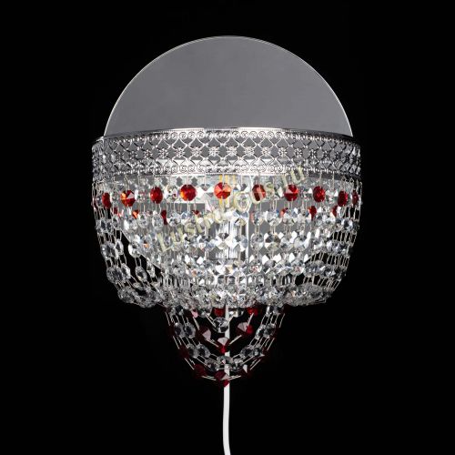 Бра Венеция оптикон красная в Новокузнецке Гусь Хрустальный