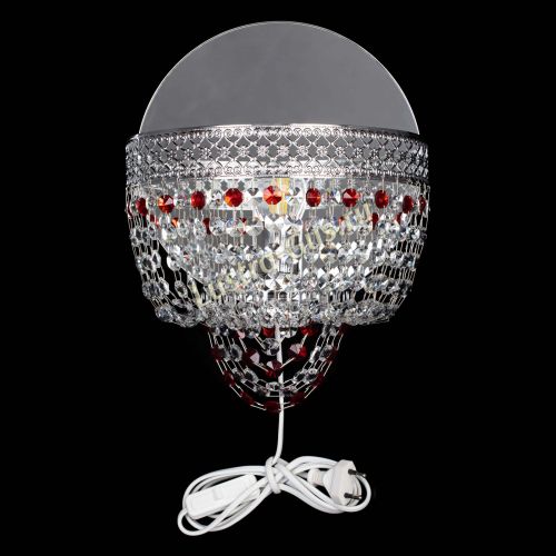 Бра Венеция оптикон красная в Новокузнецке Гусь Хрустальный