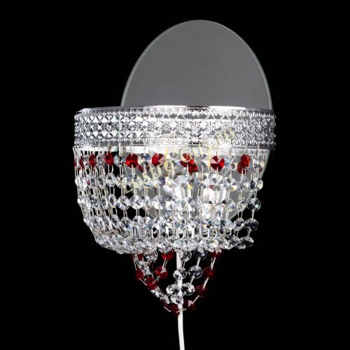 Бра Венеция оптикон красная в Новокузнецке Гусь Хрустальный