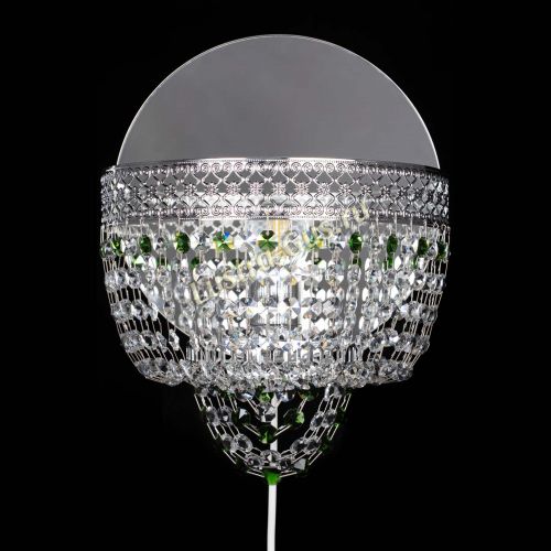 Бра Венеция оптикон зеленая в Новокузнецке Гусь Хрустальный