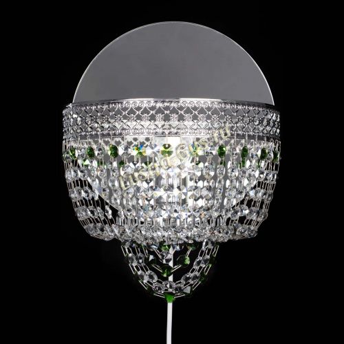 Бра Венеция оптикон зеленая в Новокузнецке Гусь Хрустальный