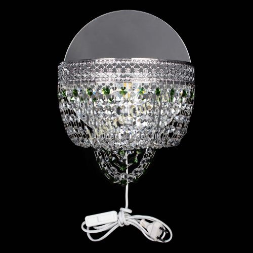 Бра Венеция оптикон зеленая в Новокузнецке Гусь Хрустальный