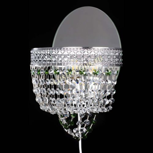 Бра Венеция оптикон зеленая в Новокузнецке Гусь Хрустальный