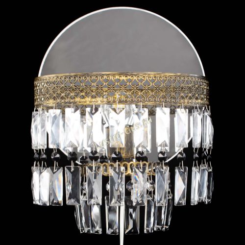 Бра Венеция Пластинка под бронзу Черная в Новокузнецке Гусь Хрустальный