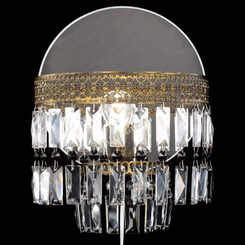 Бра Венеция Пластинка под бронзу Черная в Новокузнецке Гусь Хрустальный