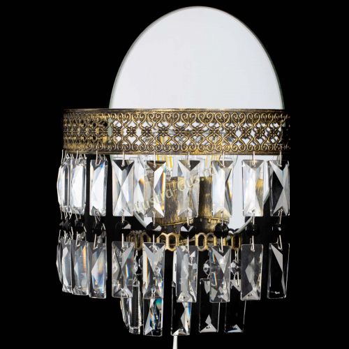 Бра Венеция Пластинка под бронзу Черная в Новокузнецке Гусь Хрустальный