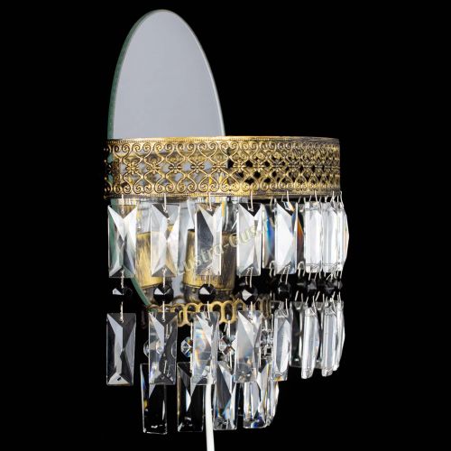 Бра Венеция Пластинка под бронзу Черная в Новокузнецке Гусь Хрустальный