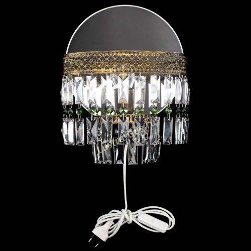 Бра Венеция Пластинка под бронзу Зеленая в Новокузнецке Гусь Хрустальный