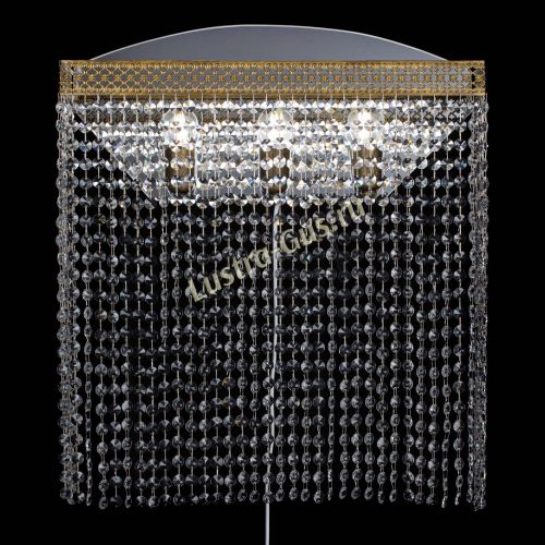 Бра Венеция Прямоугольник оптикон №2 под бронзу в Новокузнецке Гусь Хрустальный