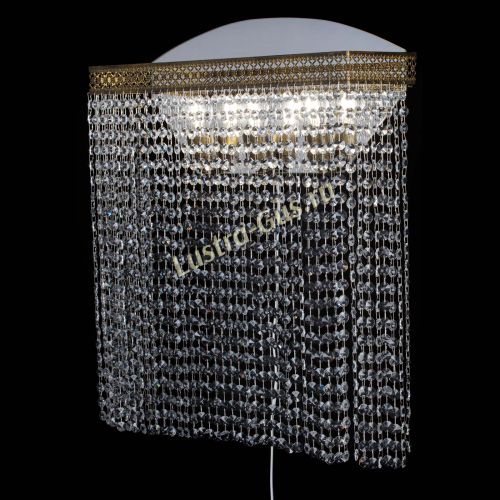 Бра Венеция Прямоугольник оптикон №2 под бронзу в Новокузнецке Гусь Хрустальный