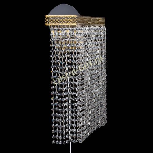 Бра Венеция Прямоугольник оптикон №2 под бронзу в Новокузнецке Гусь Хрустальный